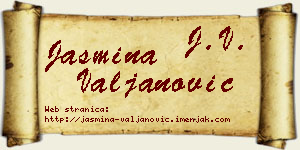 Jasmina Valjanović vizit kartica